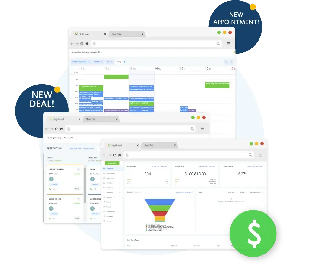 Simple CRM for Service Businesses - - Quinn Marketing High Level Reporting