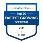 Simple CRM for Service Businesses - - Quinn Marketing Top 20 Fastest Growing Softwar CRM Q1 2024